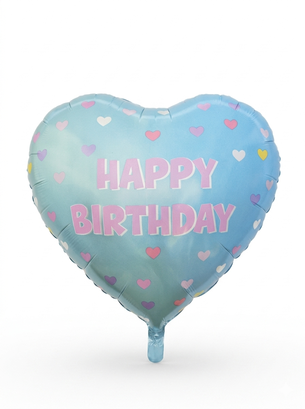 מיילר 26"- לב HAPPY BIRTHDAY לבבות טורקיז