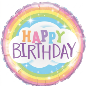 מיילר 18" – HAPPY BIRTHDAY קשת בענן