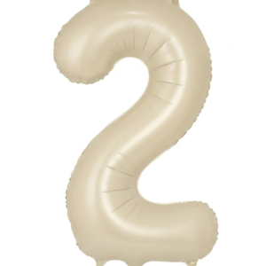 בלון ספרה 34" – מספר 2 קרם שמנת מט