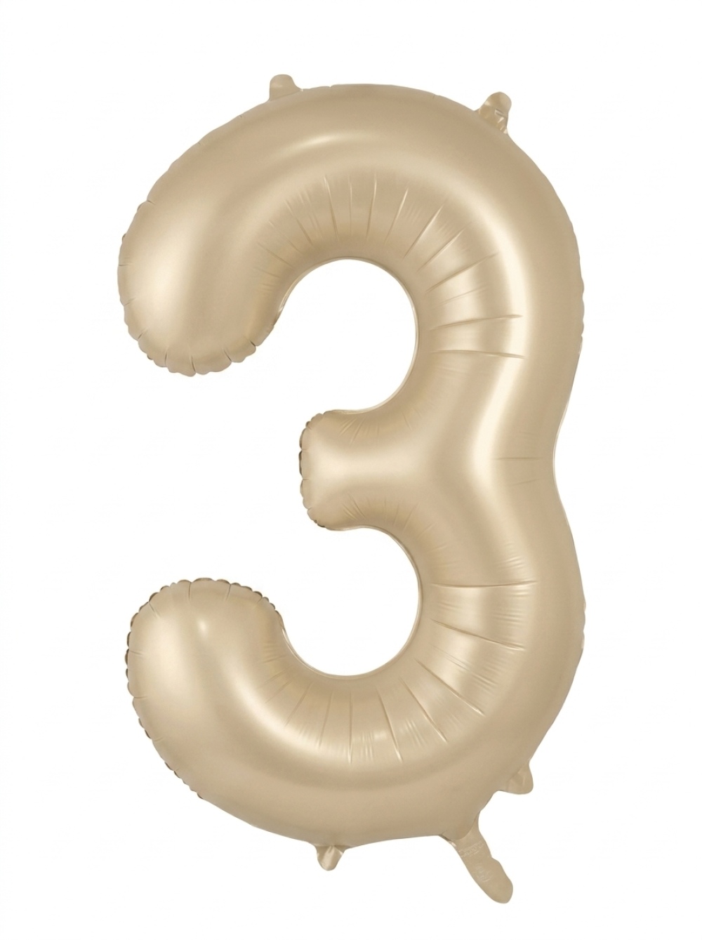 בלון ספרה 34" – מספר 3 קרם שמנת מט