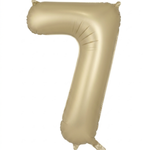 בלון ספרה 34" – מספר 7 קרם שמנת מט