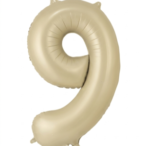 בלון ספרה 34" – מספר 9 קרם שמנת מט
