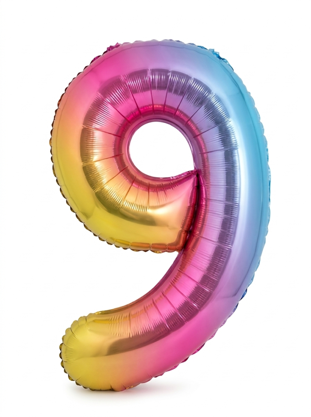 בלון ספרה 34" – מספר 9 אומברה צבעוני