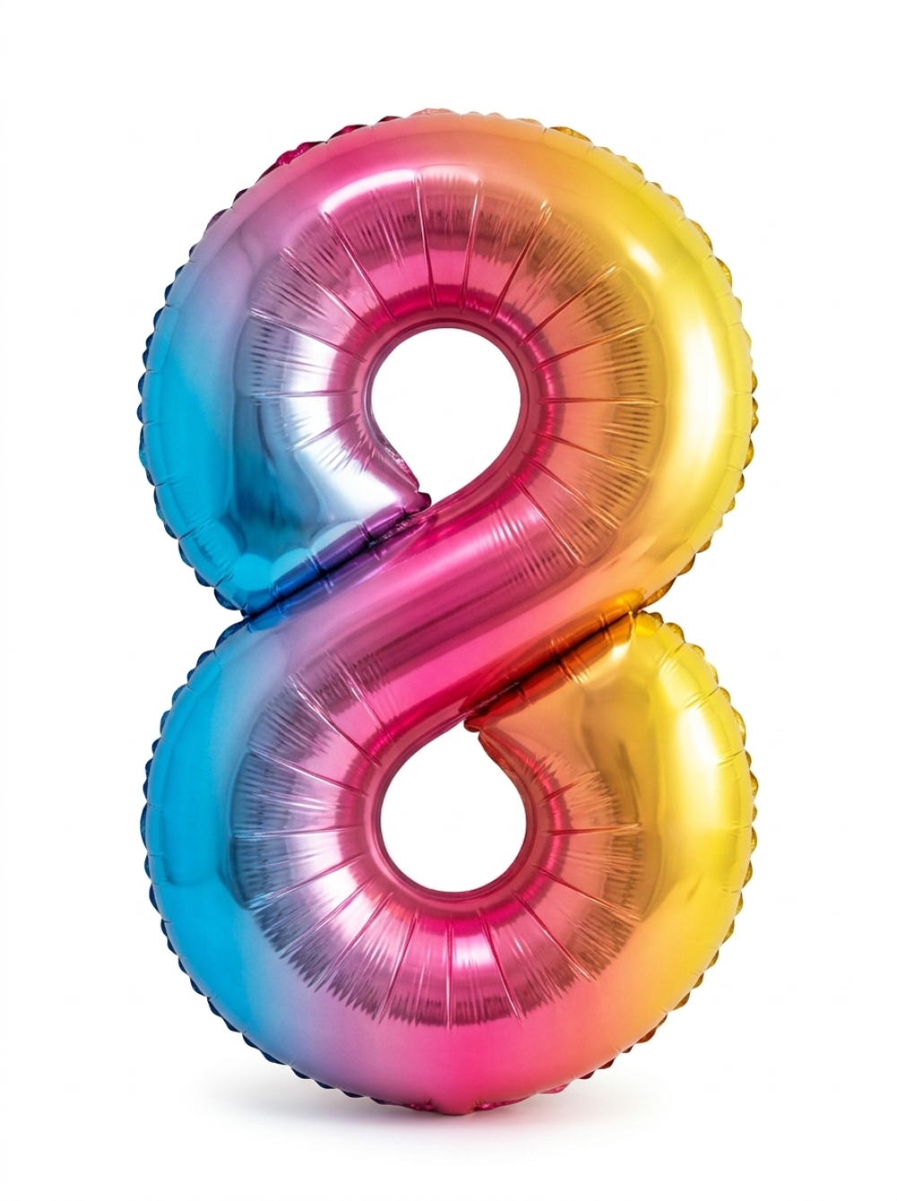 בלון ספרה 34" – מספר 8 אומברה צבעוני