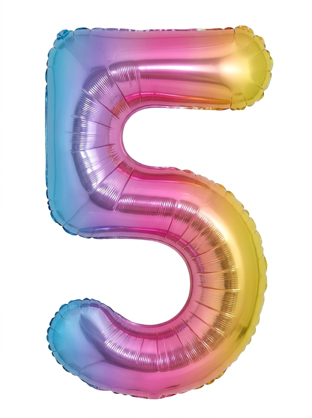 בלון ספרה 34" – מספר 5 אומברה צבעוני