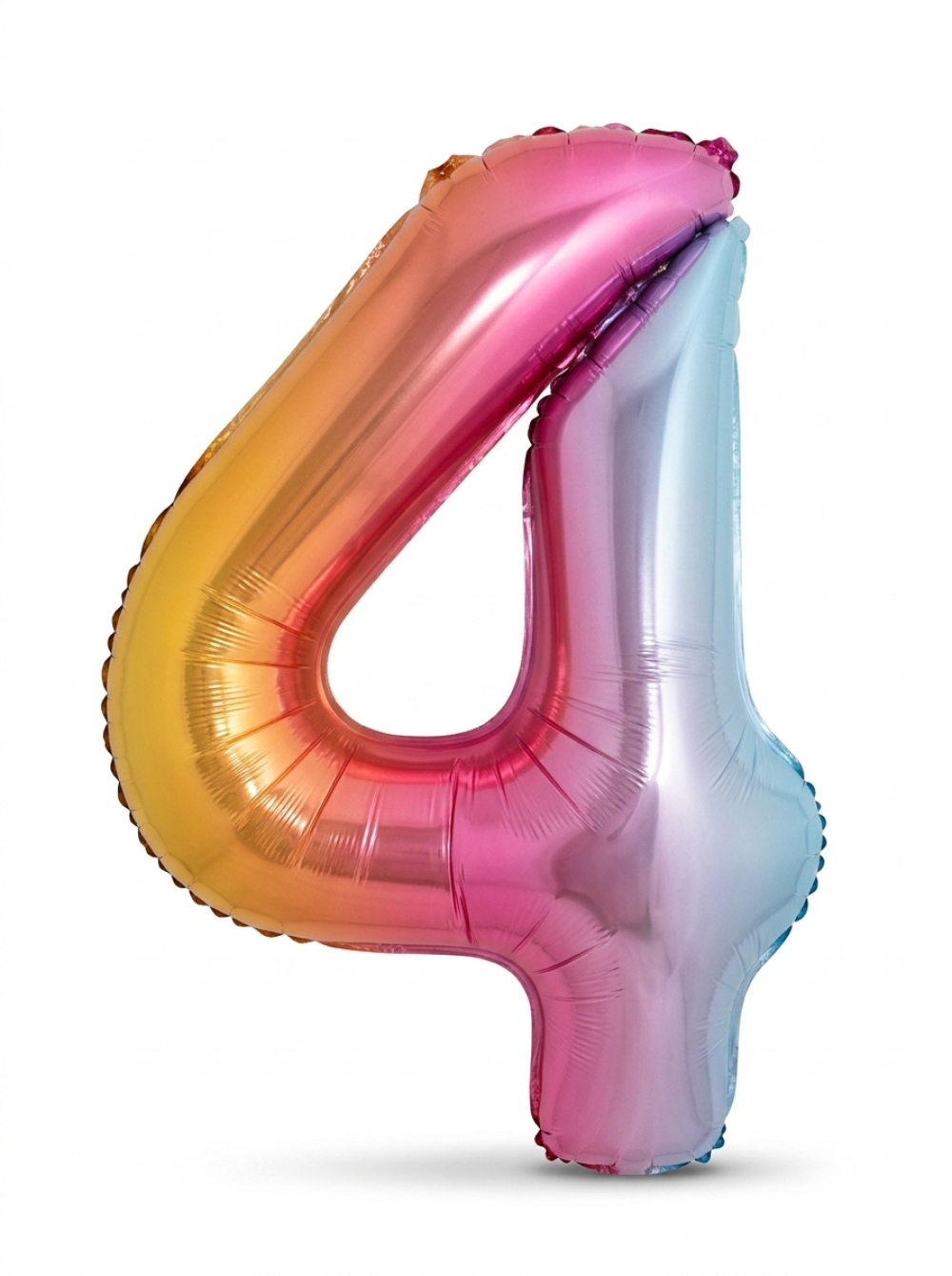 בלון ספרה 34" – מספר 4 אומברה צבעוני