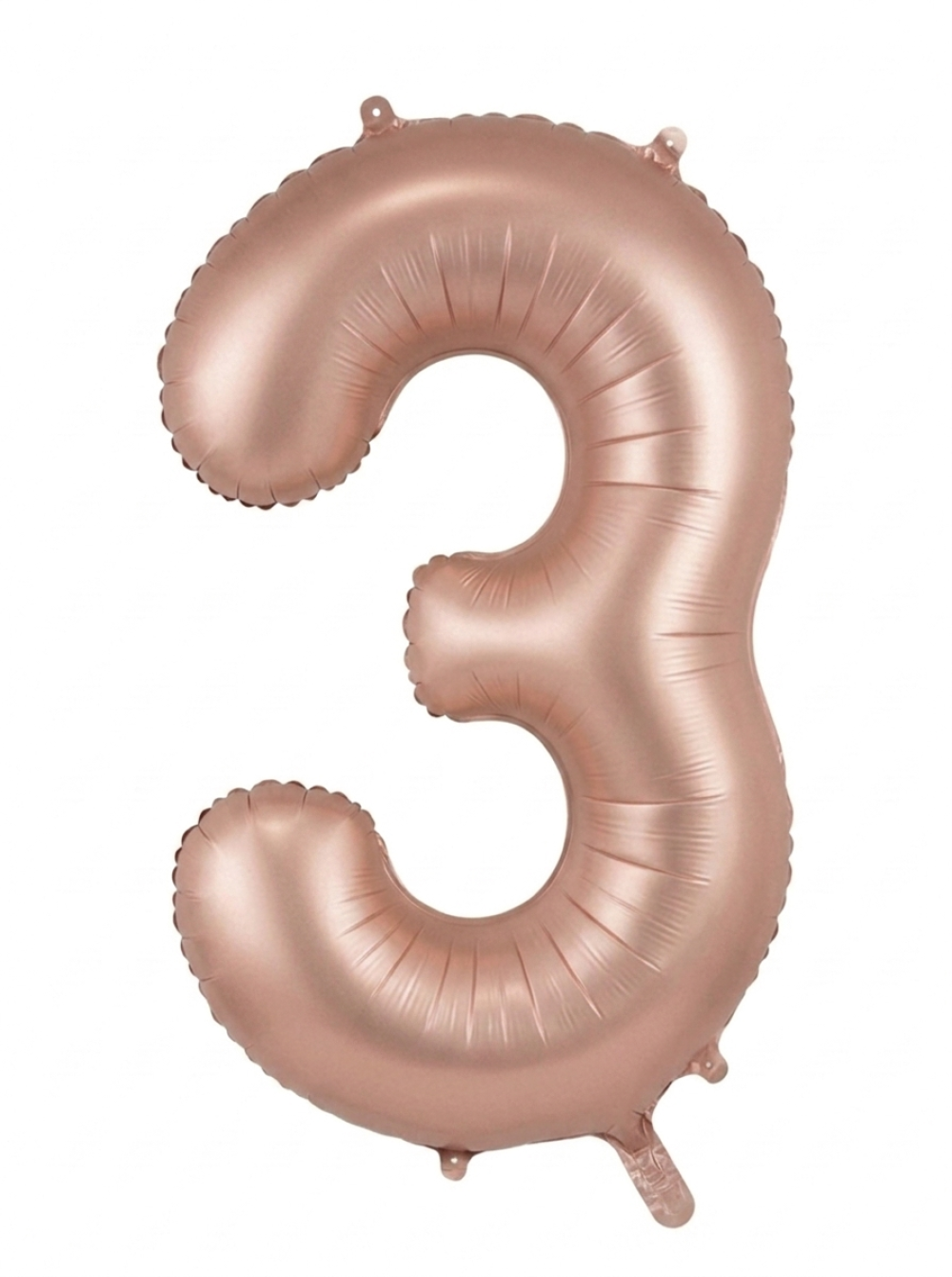 בלון ספרה 34" – מספר 3 רוזגולד מט