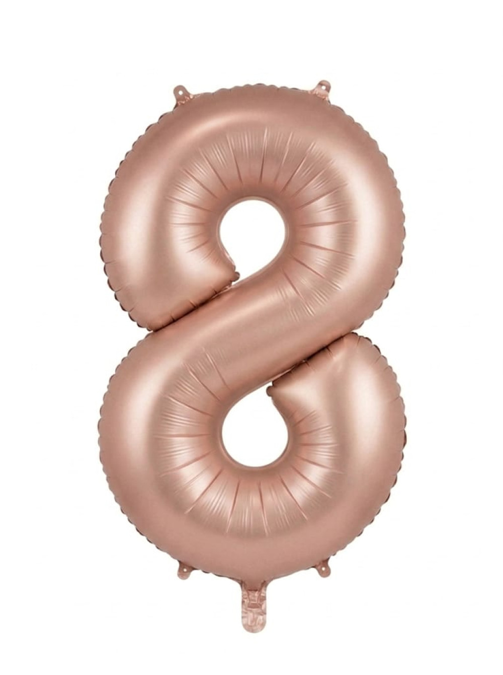 בלון ספרה 34" – מספר 8 רוזגולד מט